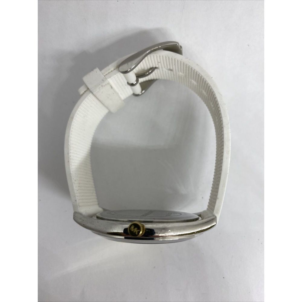 Michael Kors MK3222 Women's Silicone Analog Champagne Dial Quartz Watch XX472 - Picture 8 of 12